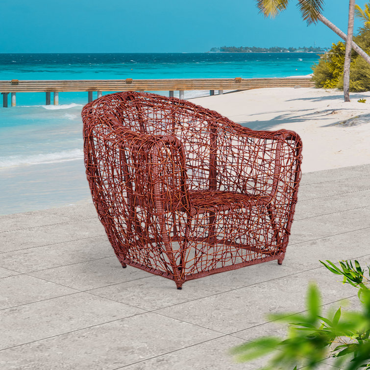 Bay Isle Home Wendover Patio Chair with Cushions | Wayfair